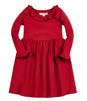 23HG70 - Ruffle Trim Knit Dress
