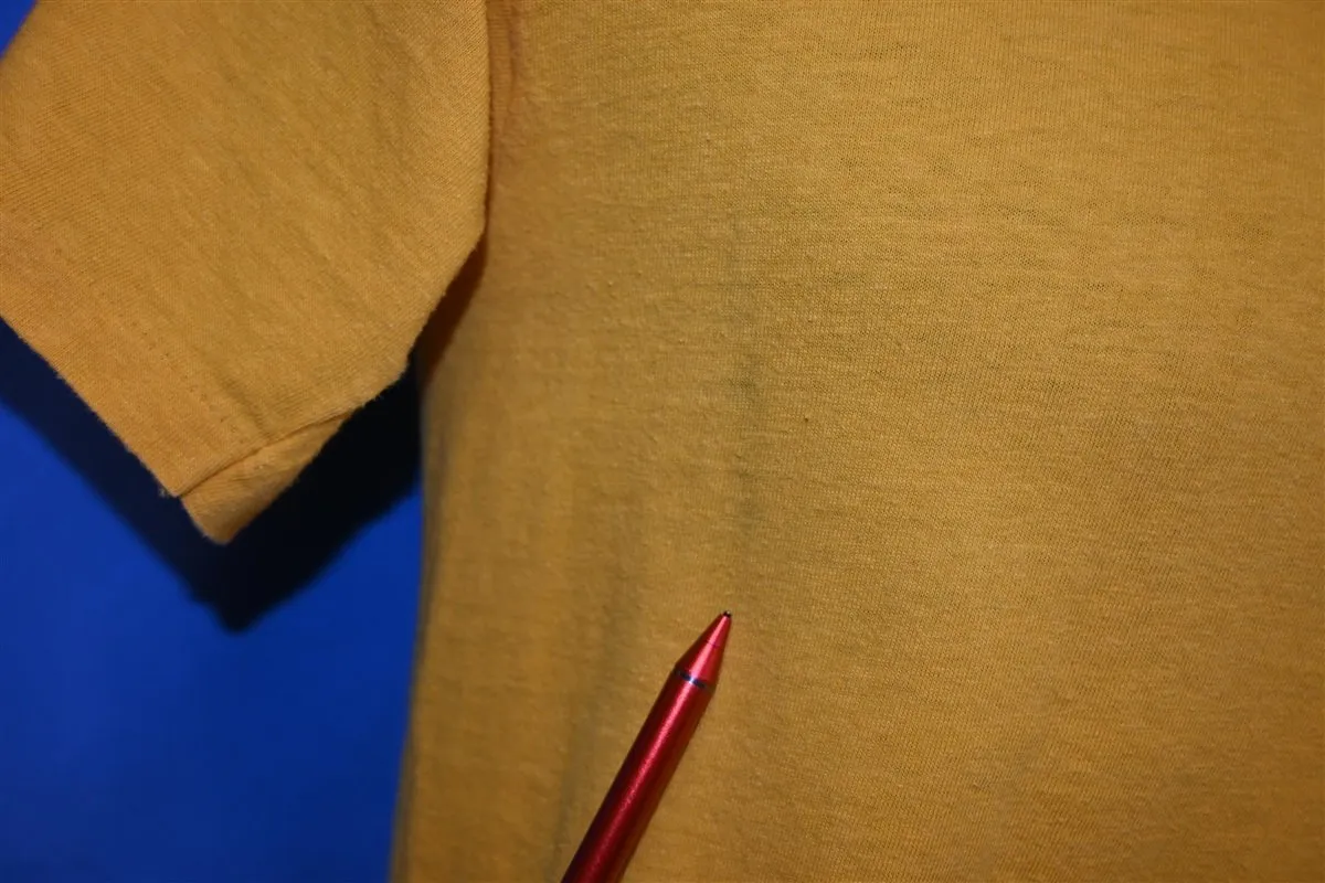 70s Class of 1980 Roach Iron On Yellow Pocket t-shirt Small