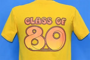 70s Class of 1980 Roach Iron On Yellow Pocket t-shirt Small
