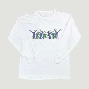 90's Keith Haring Longsleeve 'Dancing' T-Shirt