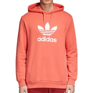 Adidas Originals Trefoil Men's Longsleeve Pullover Hoodie Trace Scarlet/White