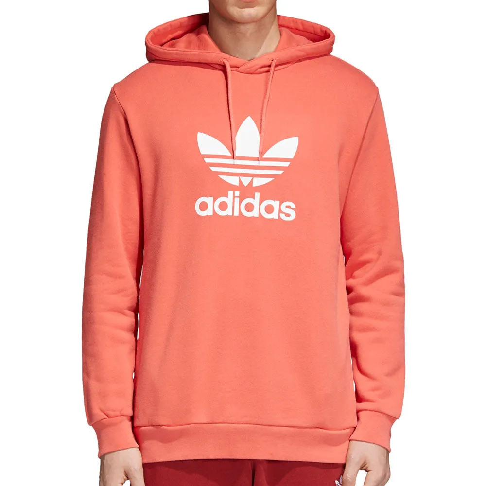 Adidas Originals Trefoil Men's Longsleeve Pullover Hoodie Trace Scarlet/White