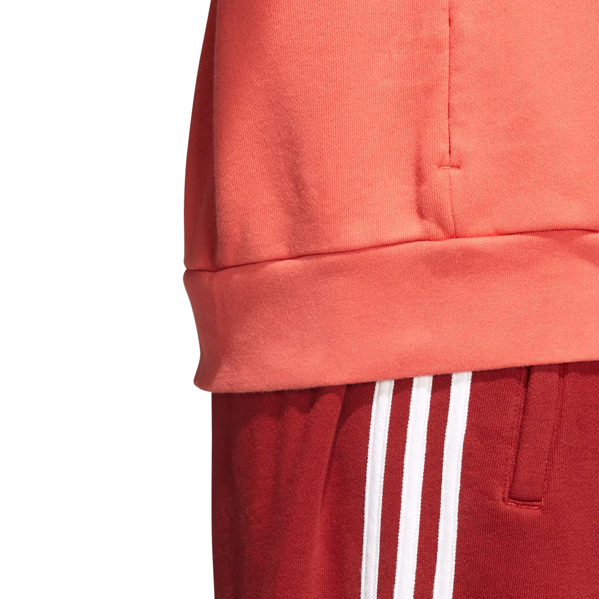 Adidas Originals Trefoil Men's Longsleeve Pullover Hoodie Trace Scarlet/White