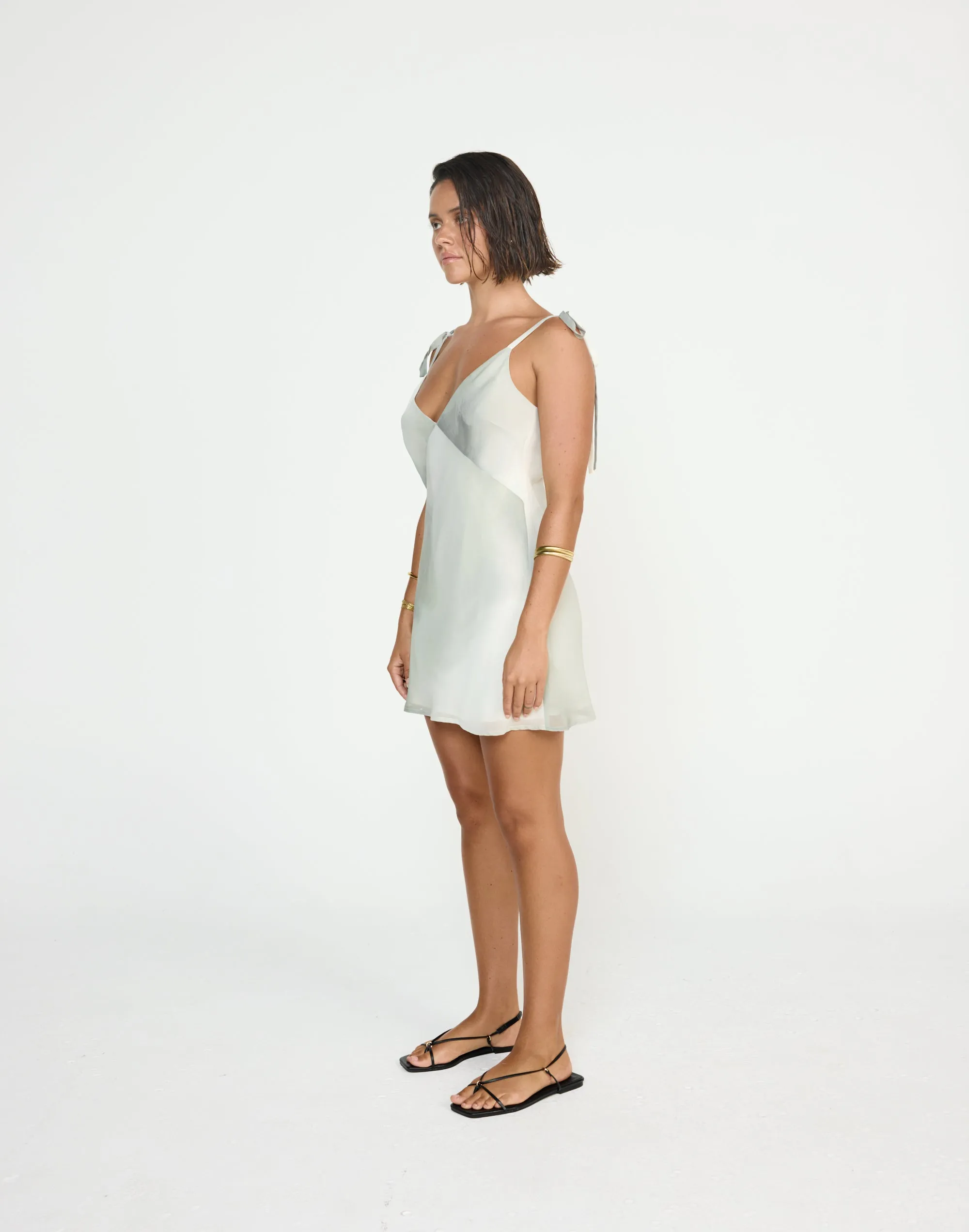 Adrina Mini Dress (Sage)