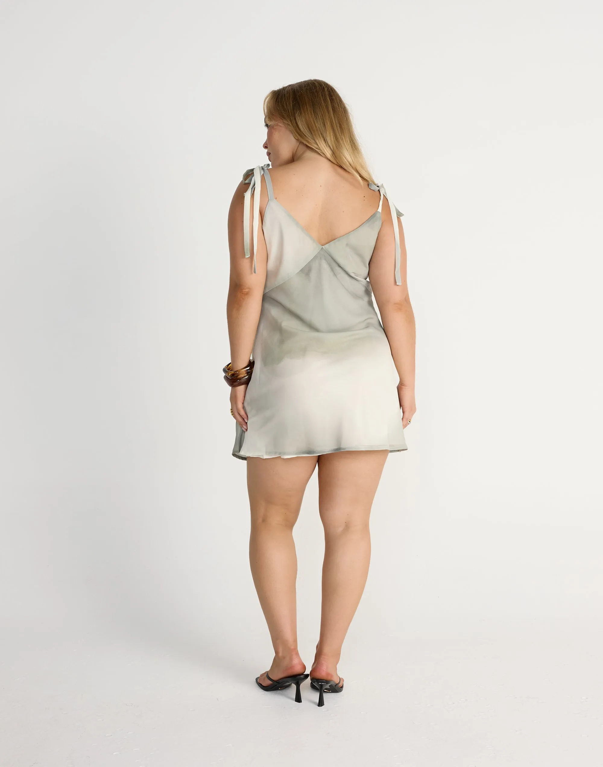 Adrina Mini Dress (Sage)