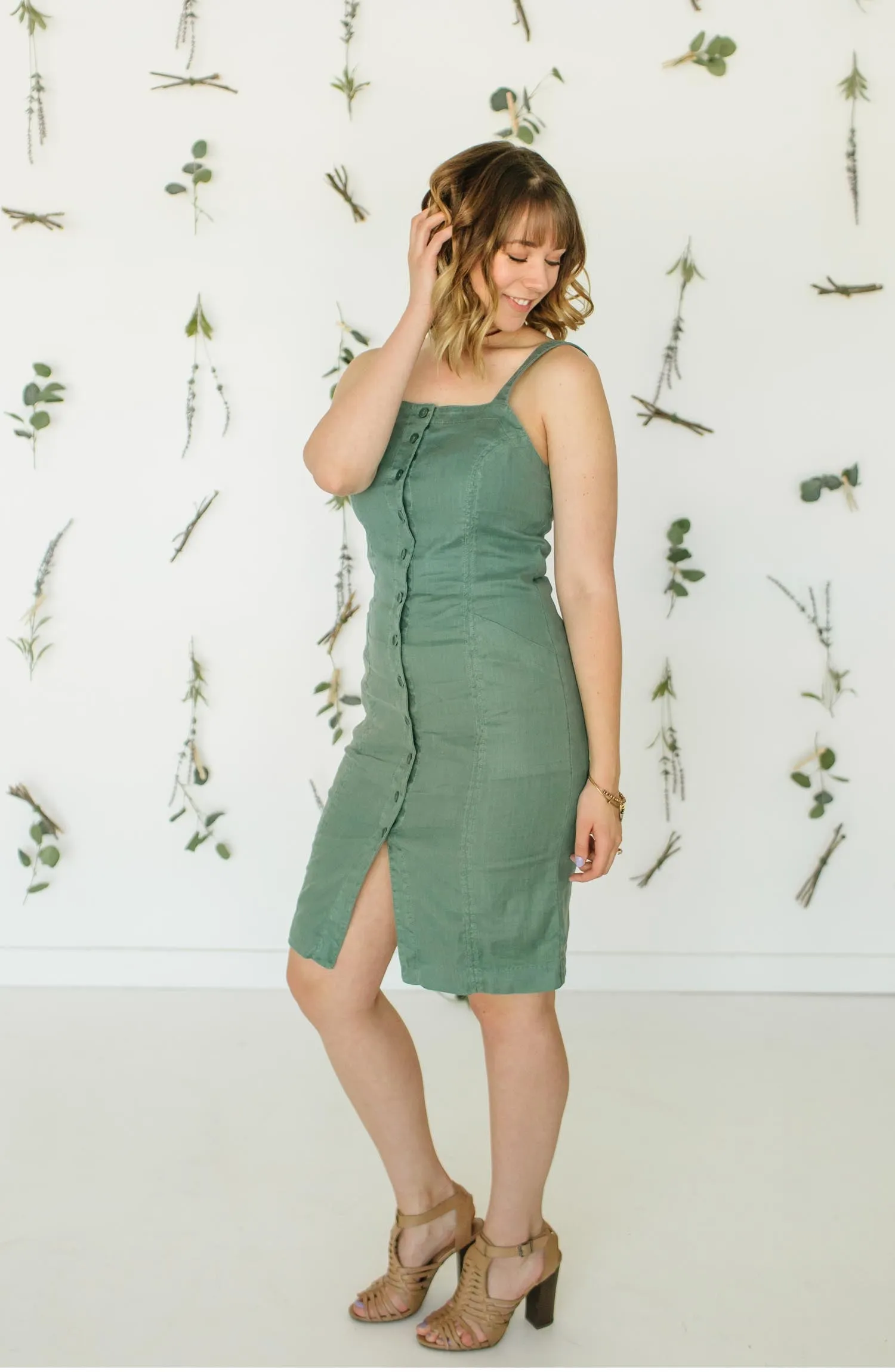 Amelia Seamed Tencel Dress