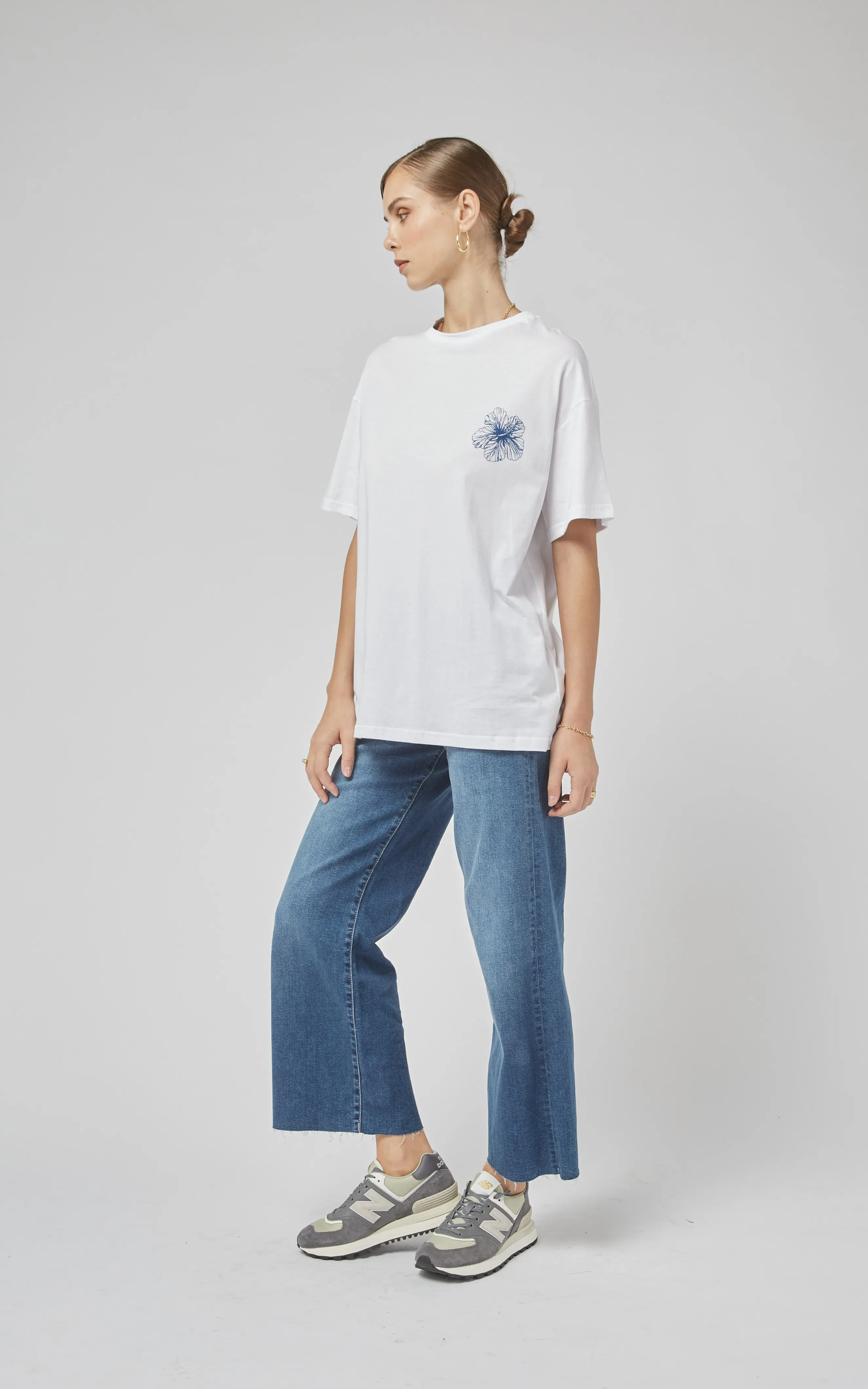 Amy White FL Printed Tee