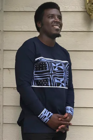 Bamileke Long Sleeves African Print Men Shirt