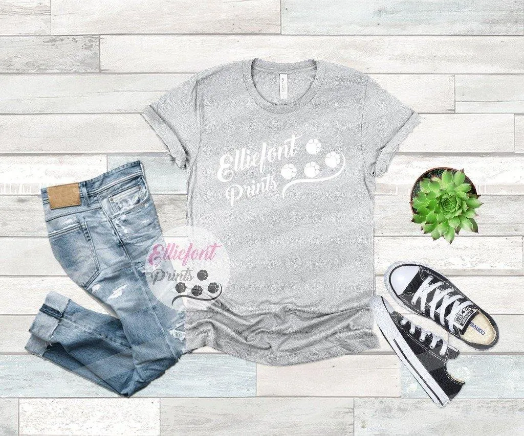 Bella Canvas 3001 Mockup Athletic Heather Grey Flatlay