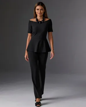 Beyond Travel High Rise Pant Jet Black