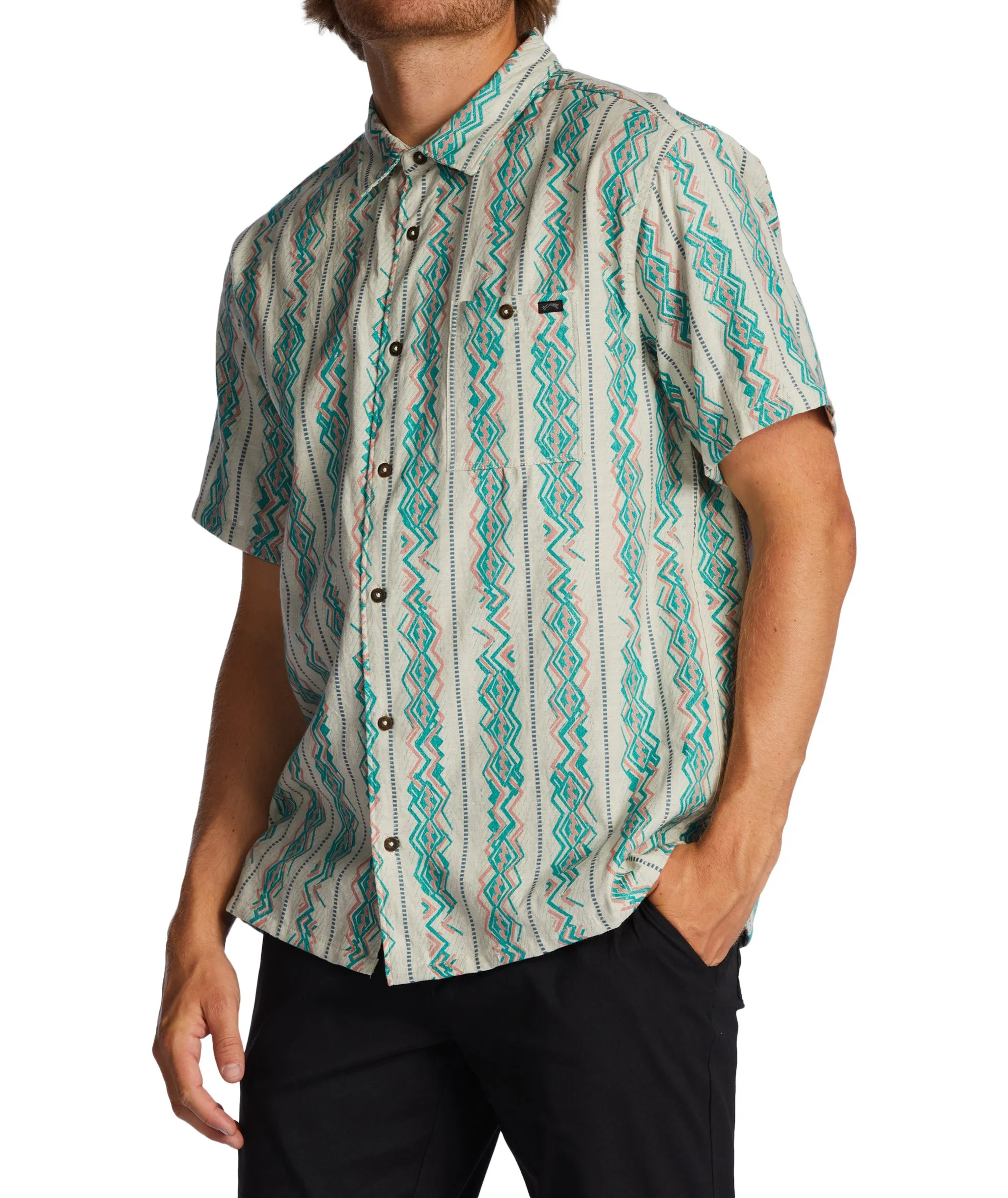 Billabong Sundays Jacquard S/S Shirt-Sand