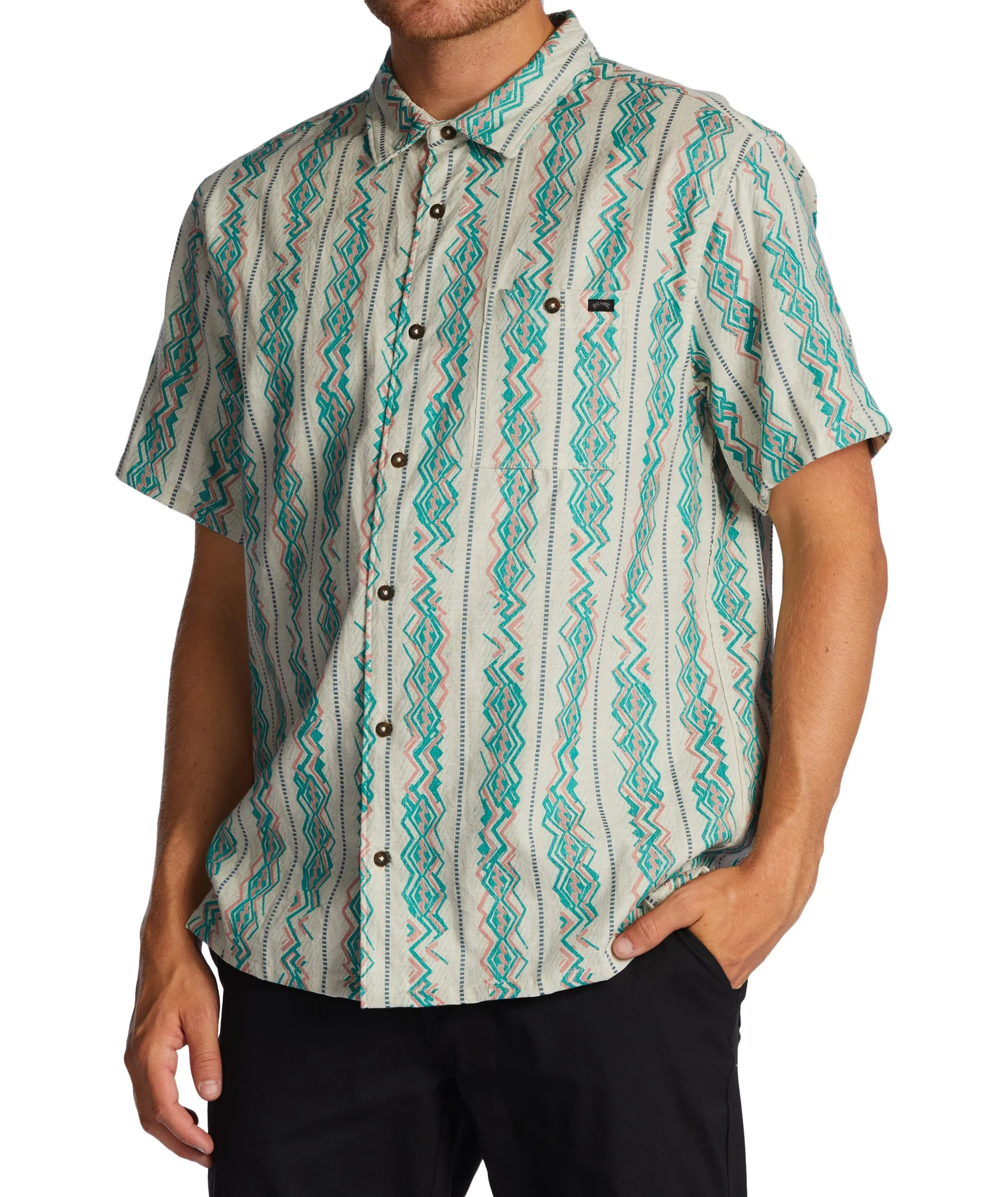 Billabong Sundays Jacquard S/S Shirt-Sand