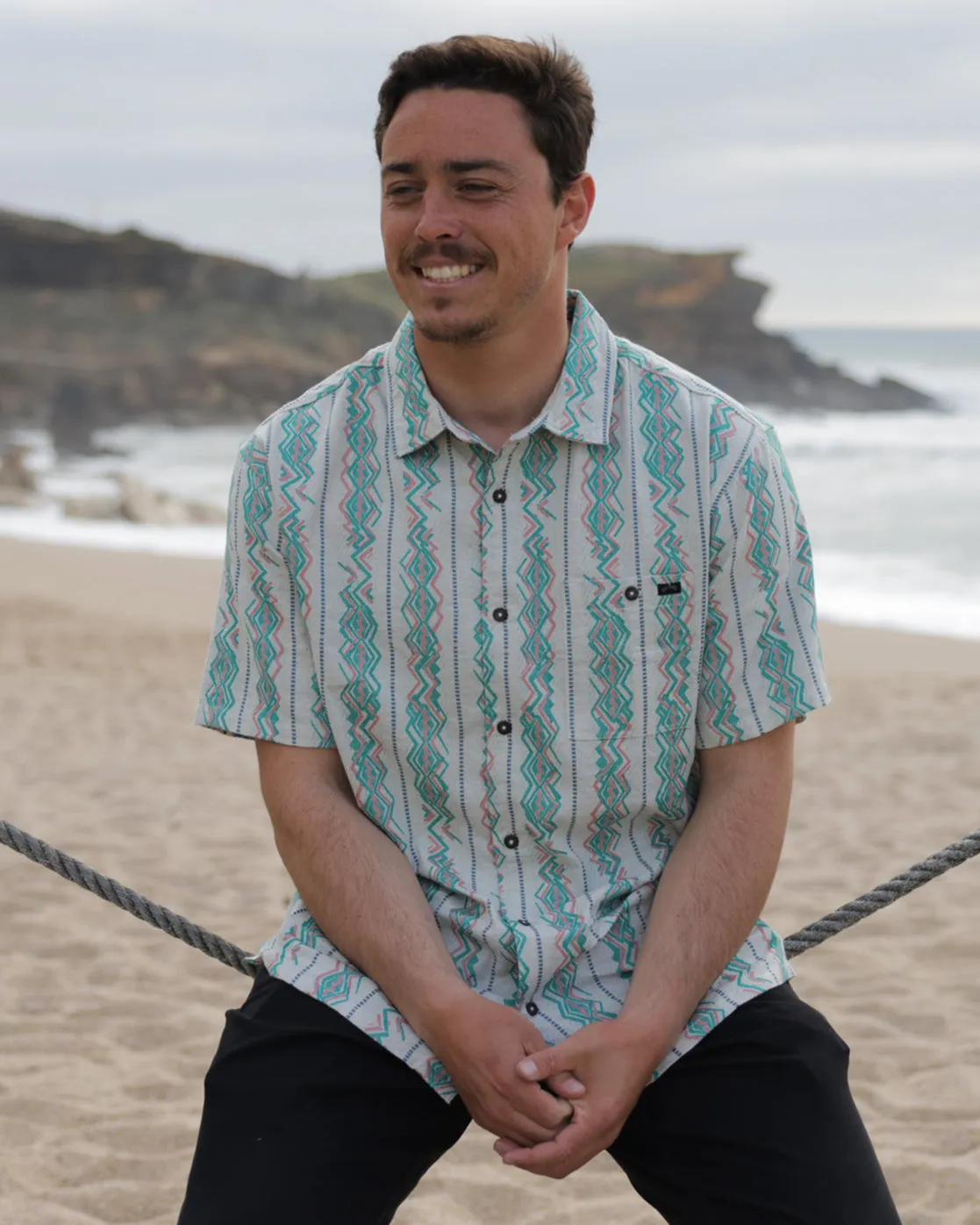 Billabong Sundays Jacquard S/S Shirt-Sand