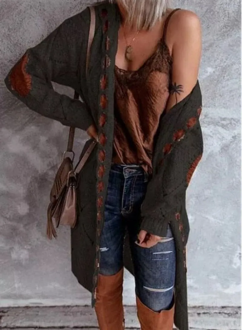 Boho - Oversized crochet cardigan for light and cozy comfort