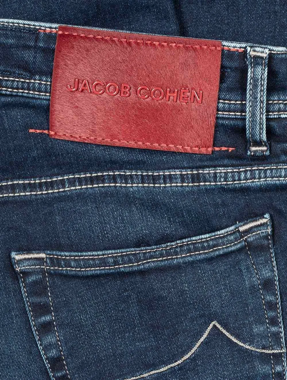 Burgundy Badge Slim Fit Jeans Denim