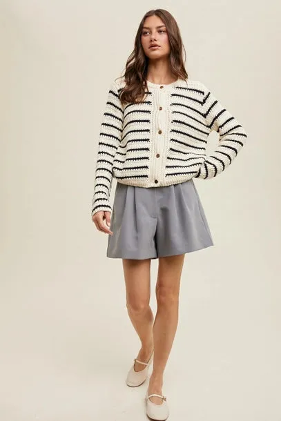 Cameron Striped Cardigan