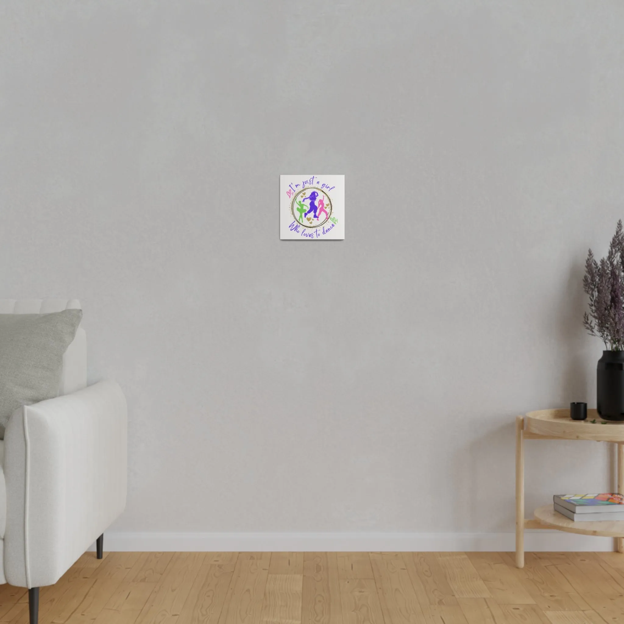 Canvas Print for Dancers - I'm just a girl who loves to dance