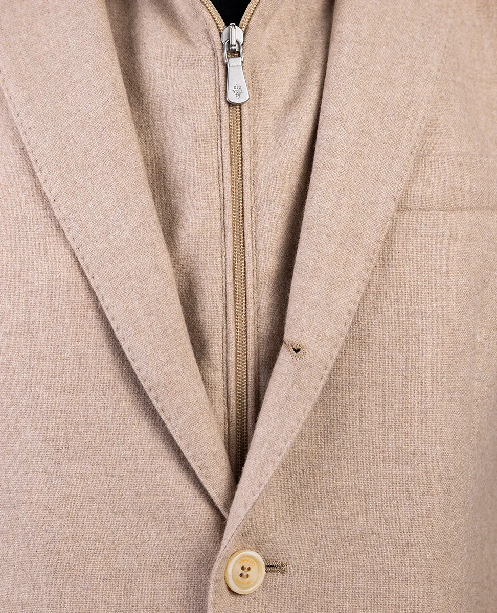 Cashmere Wool Bib Jacket