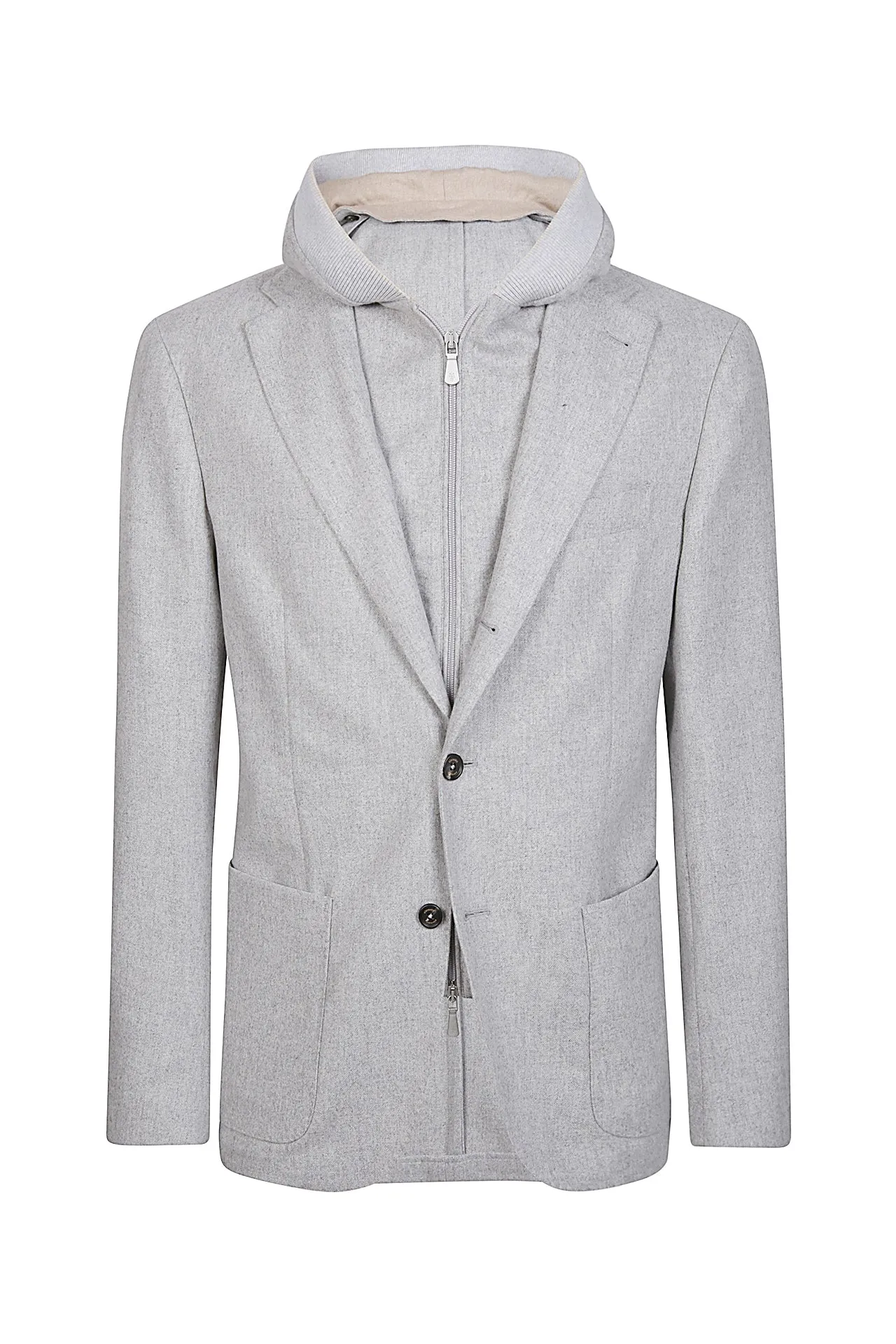 Cashmere Wool Bib Jacket