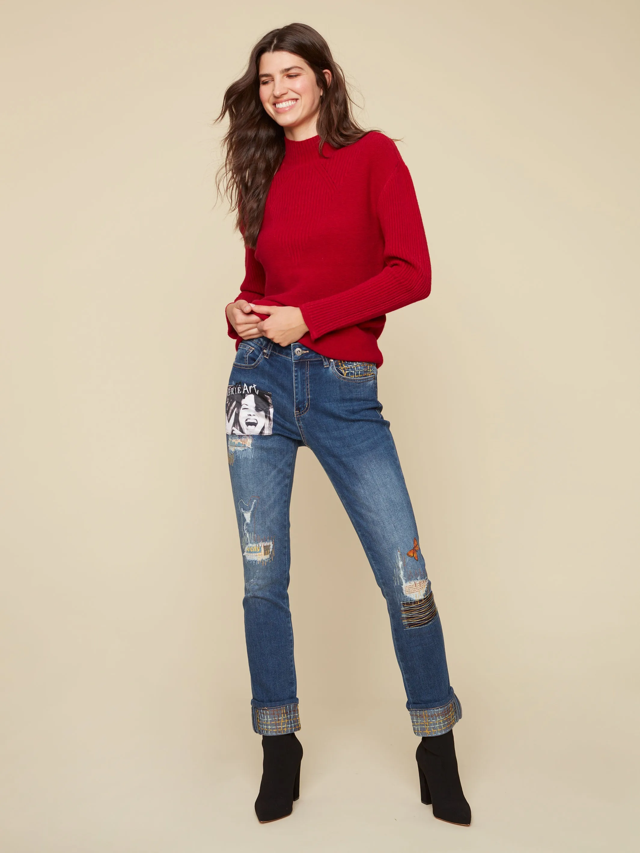 Charlie B Stretch Denim Jeans - C5313
