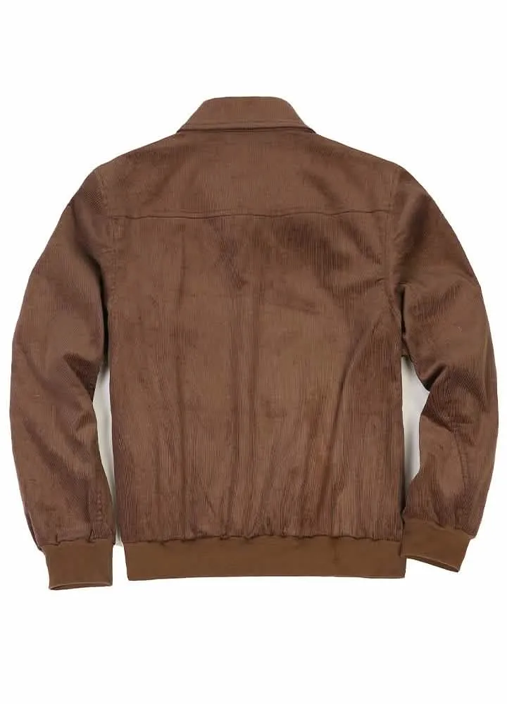 Chic Retro Women's Corduroy Jacket with Floral Lining