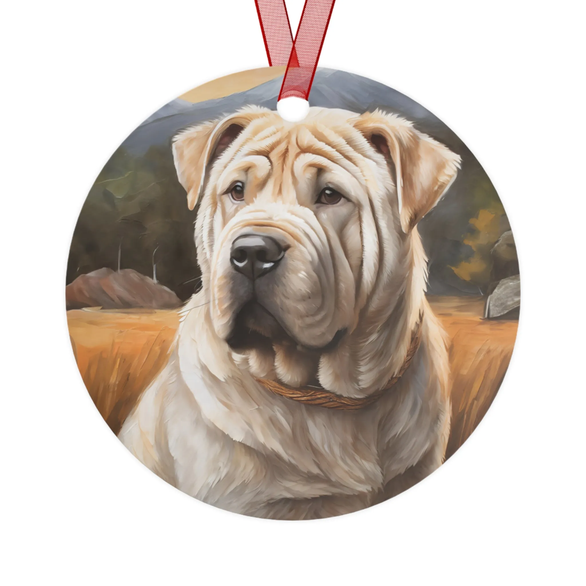Chinese Shar-Pei  Metal Ornaments  -