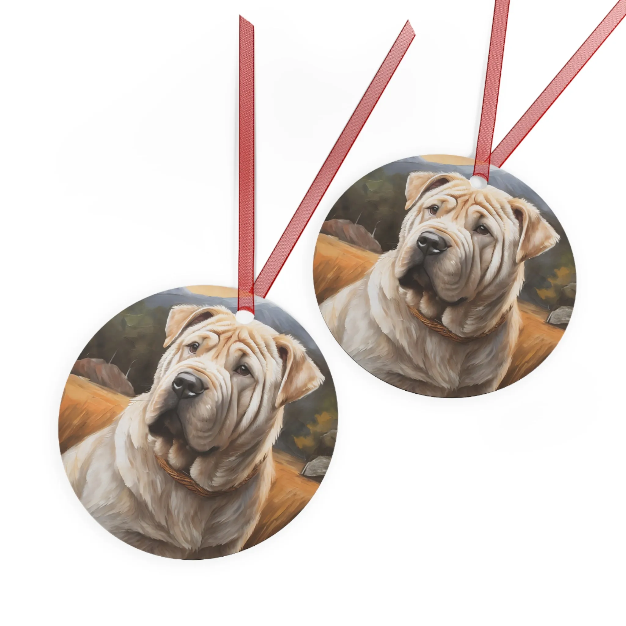 Chinese Shar-Pei  Metal Ornaments  -