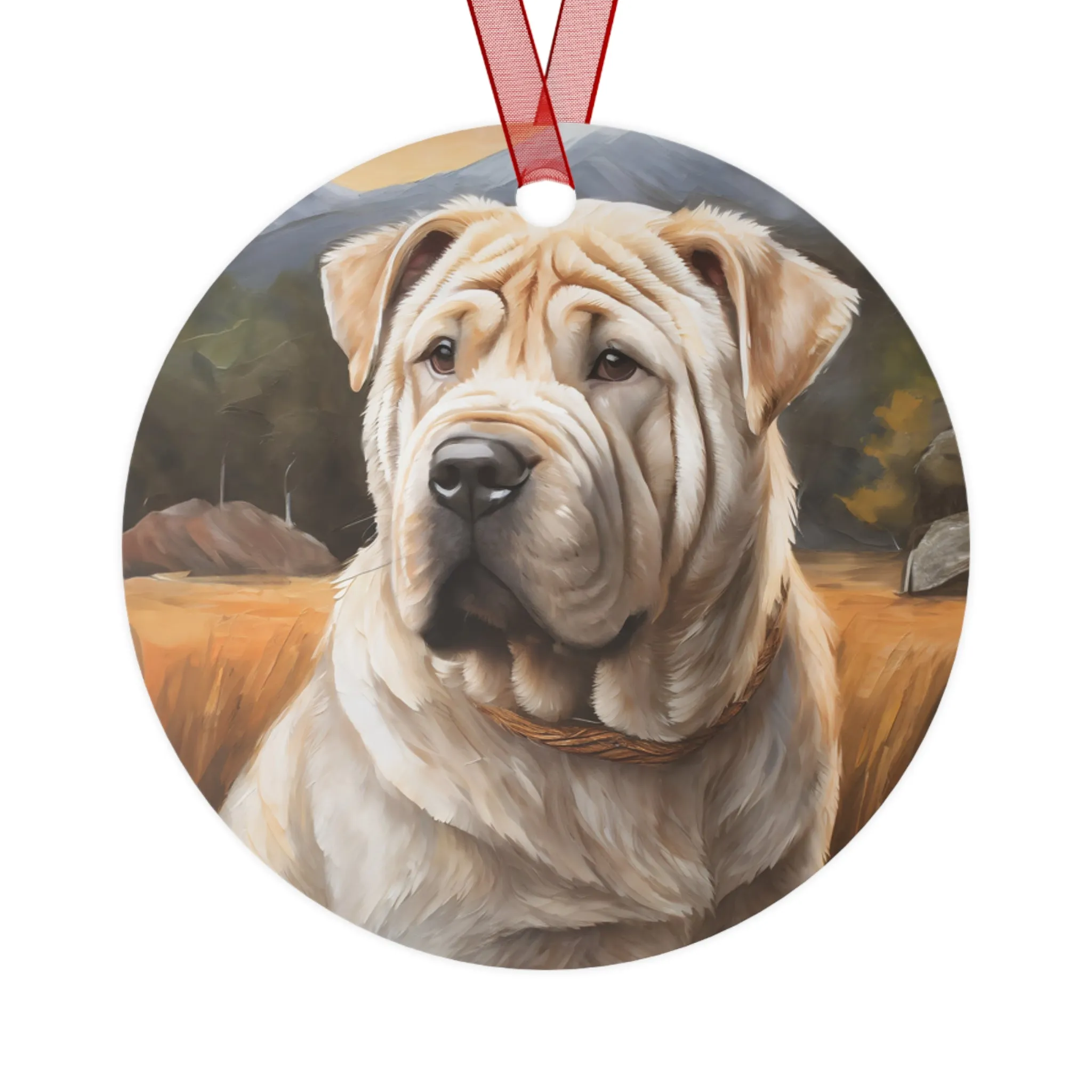 Chinese Shar-Pei  Metal Ornaments  -