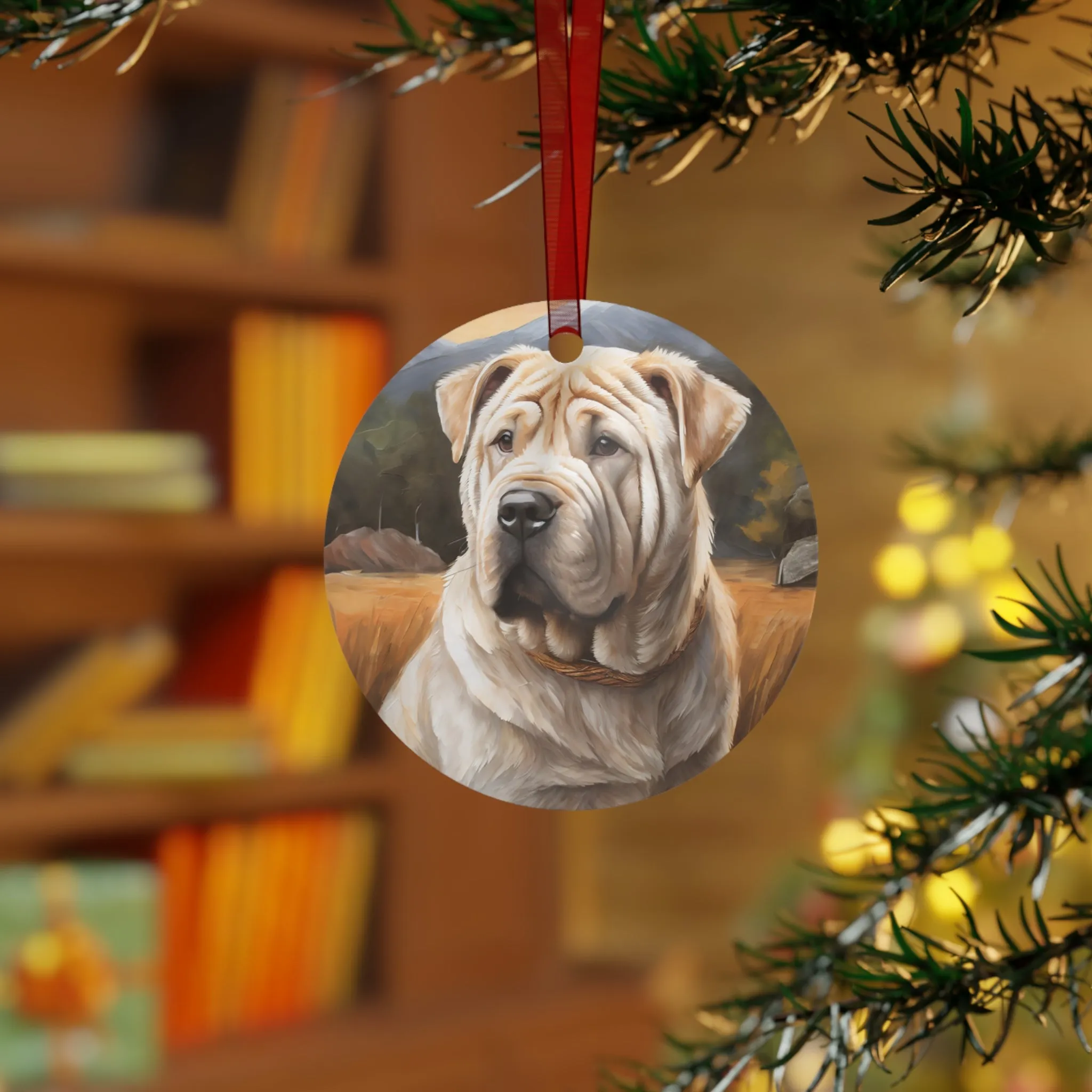 Chinese Shar-Pei  Metal Ornaments  -