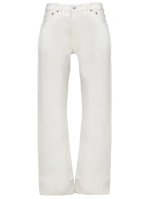 Classic Straight Leg Blue Jeans