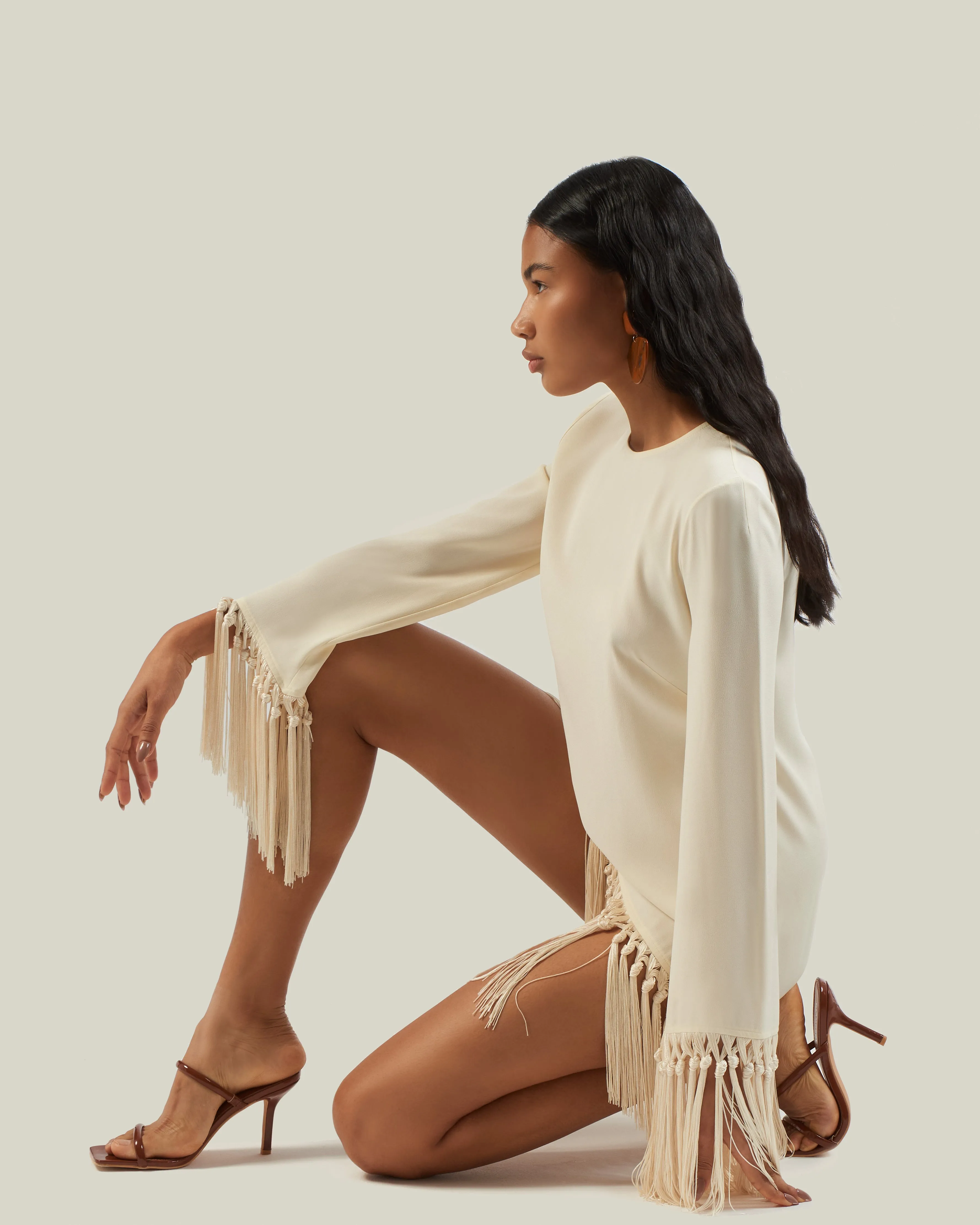 Claudia Dress in Ivory