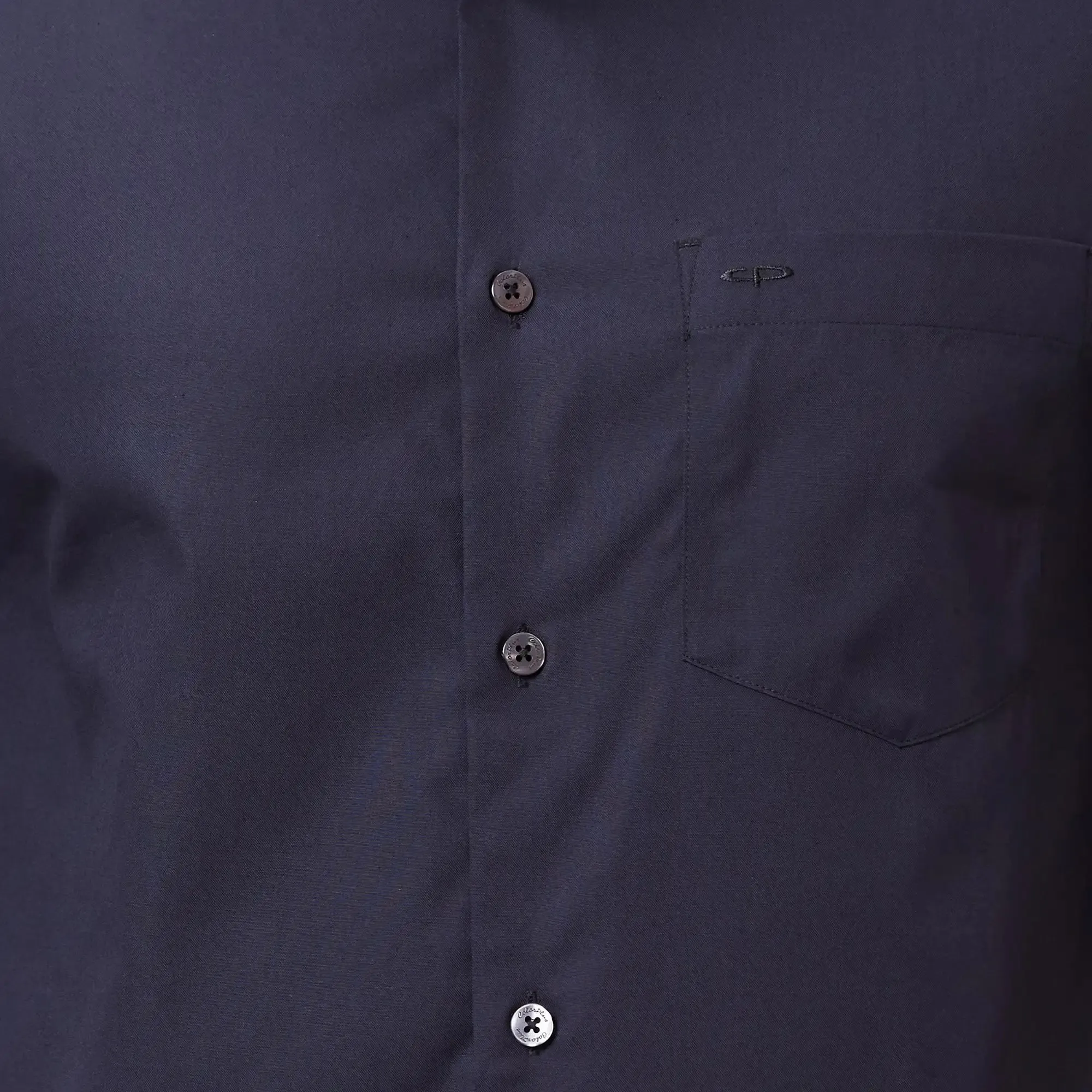 Colorplus Men Black Tailored Fit Solid Cotton Casual Shirt