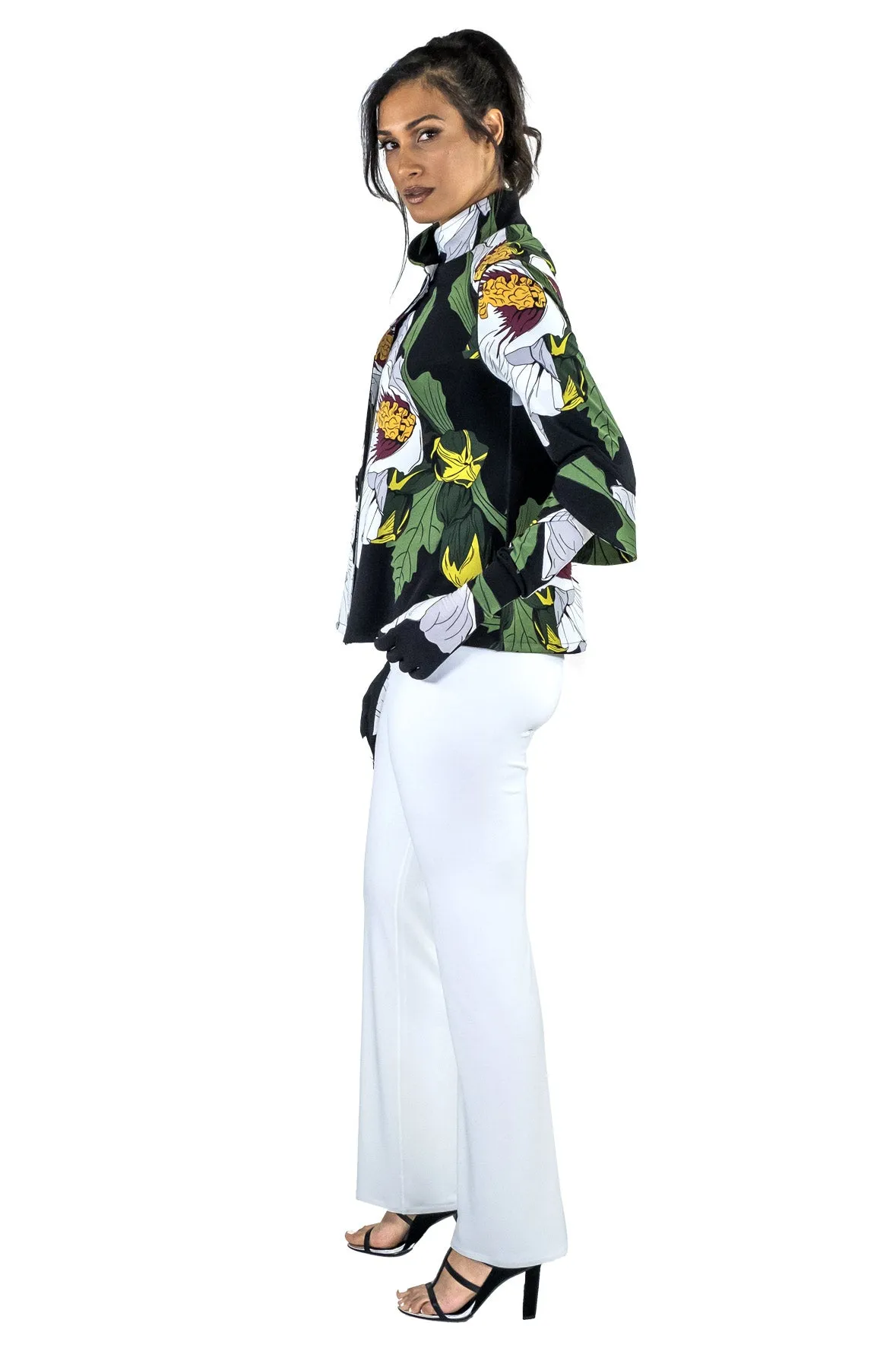 Curved Cuff ¾ SLV A Line Jacket