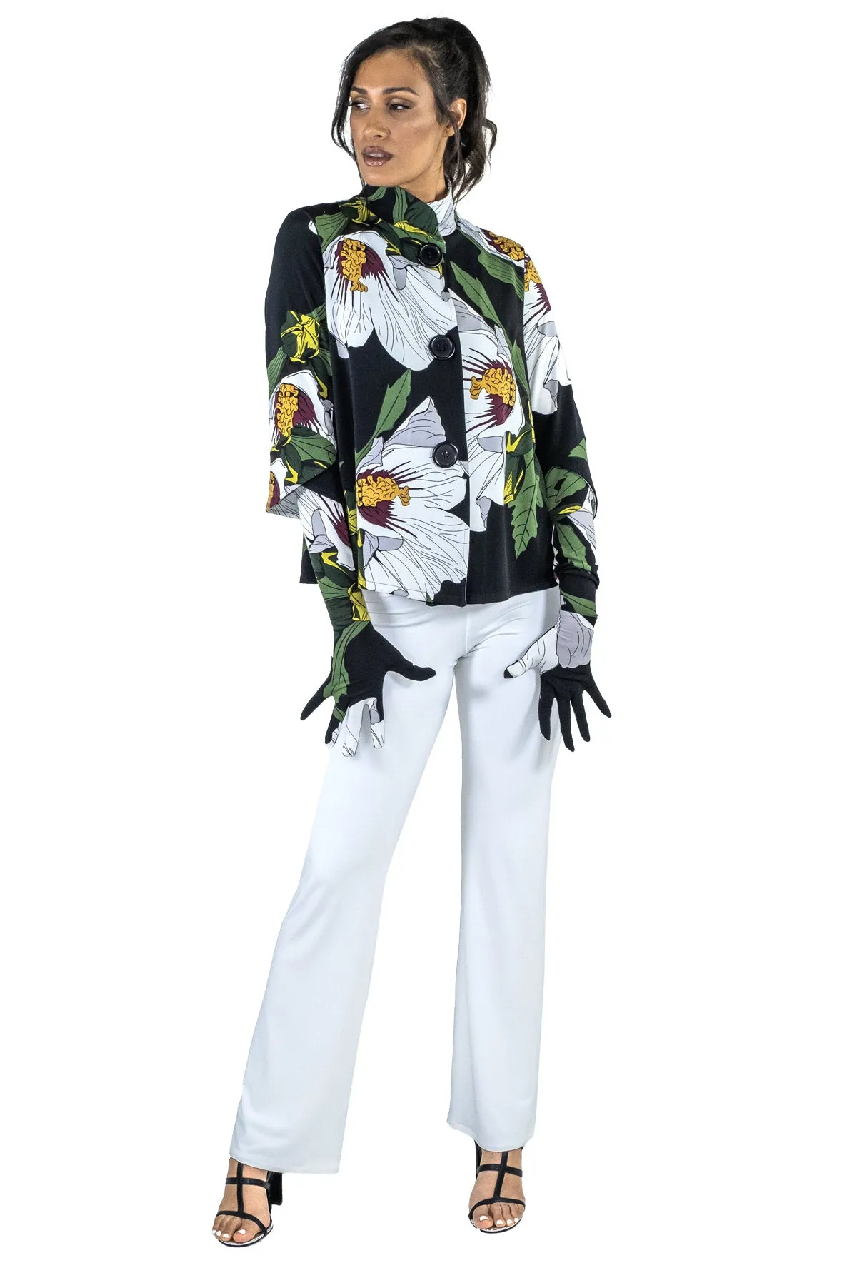 Curved Cuff ¾ SLV A Line Jacket