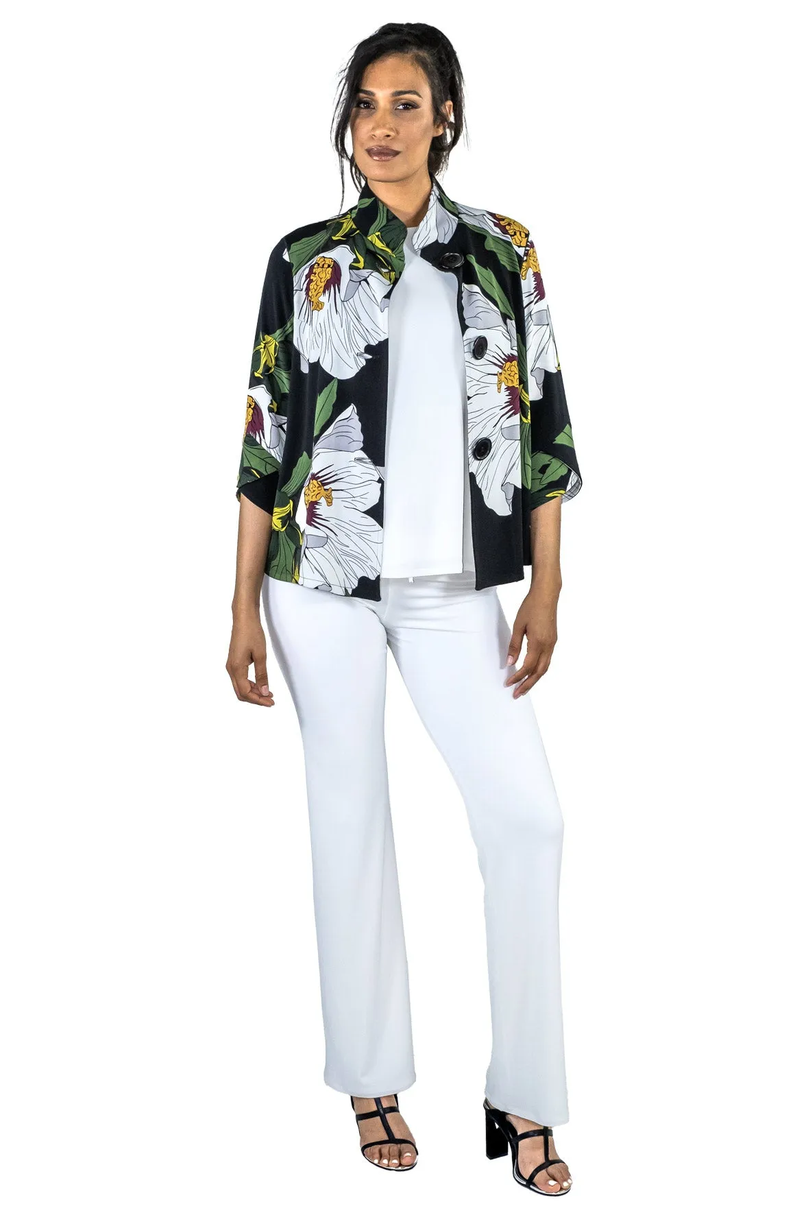 Curved Cuff ¾ SLV A Line Jacket
