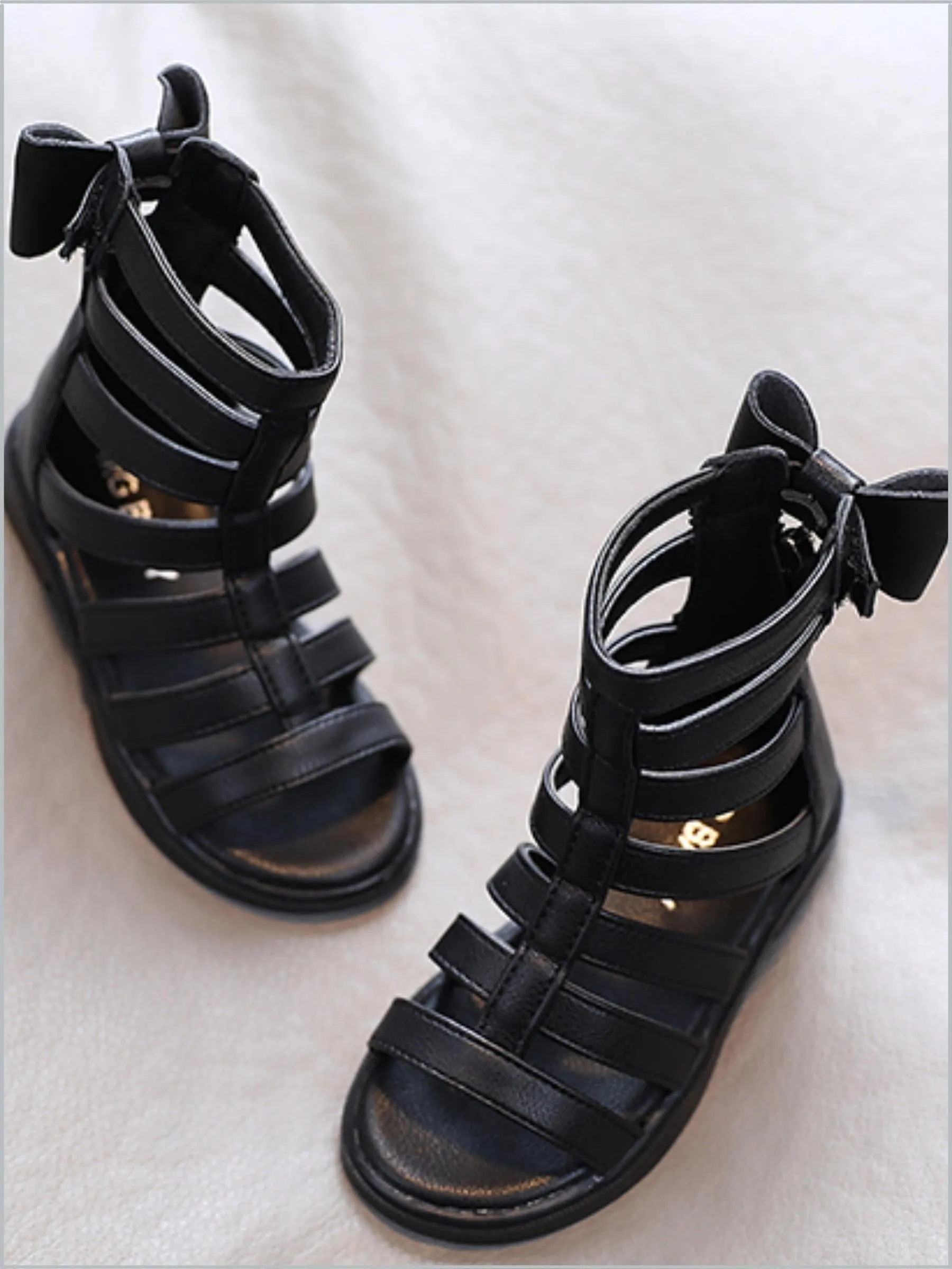 Cute Bow Gladiator Boot Sandals By Liv and Mia