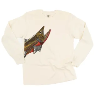 Cutthroat Trout - Hand Drawn - LONG SLEEVE COMFORT COLORS TEE