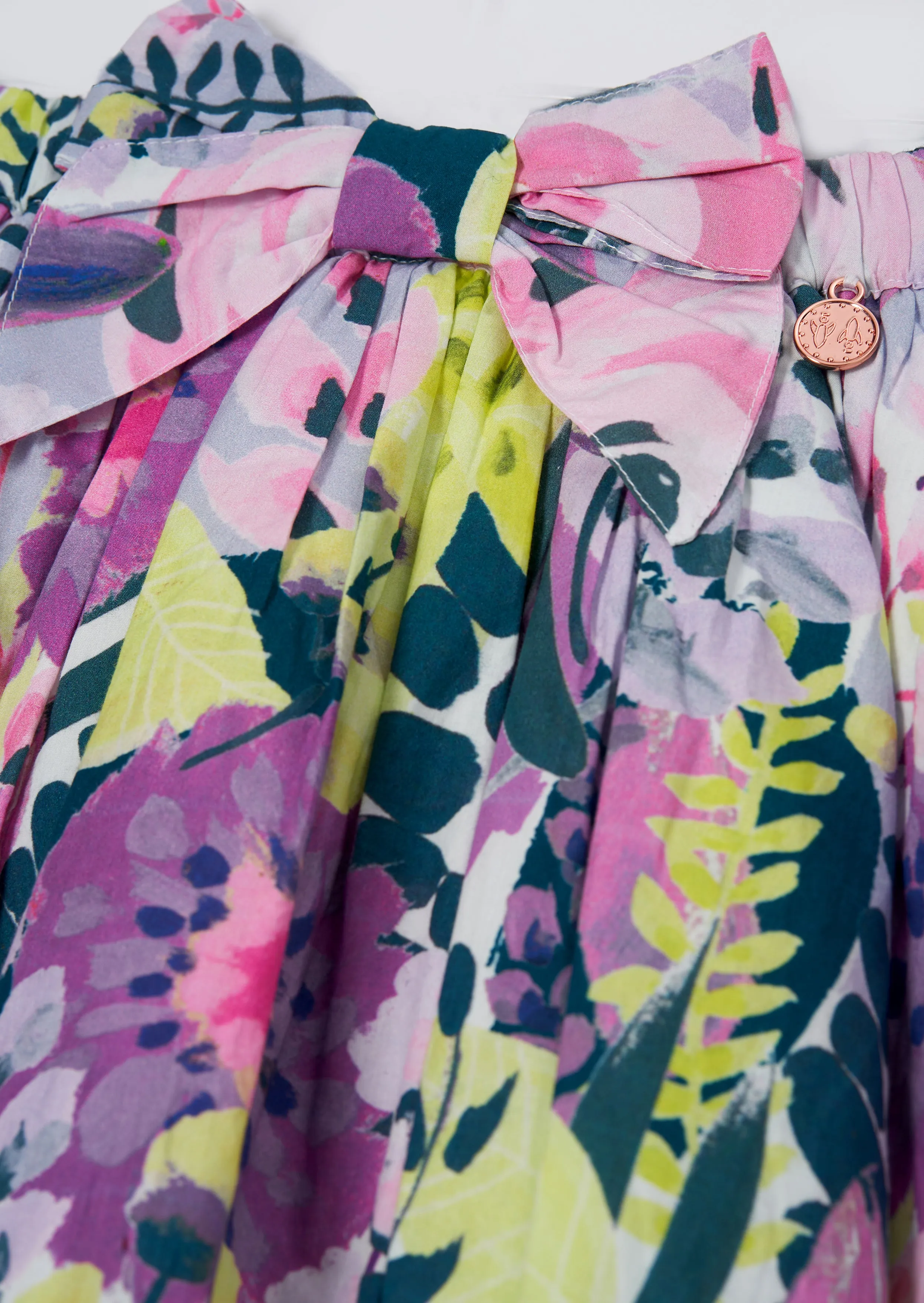 Darcy Lavender Print Tiered Skirt