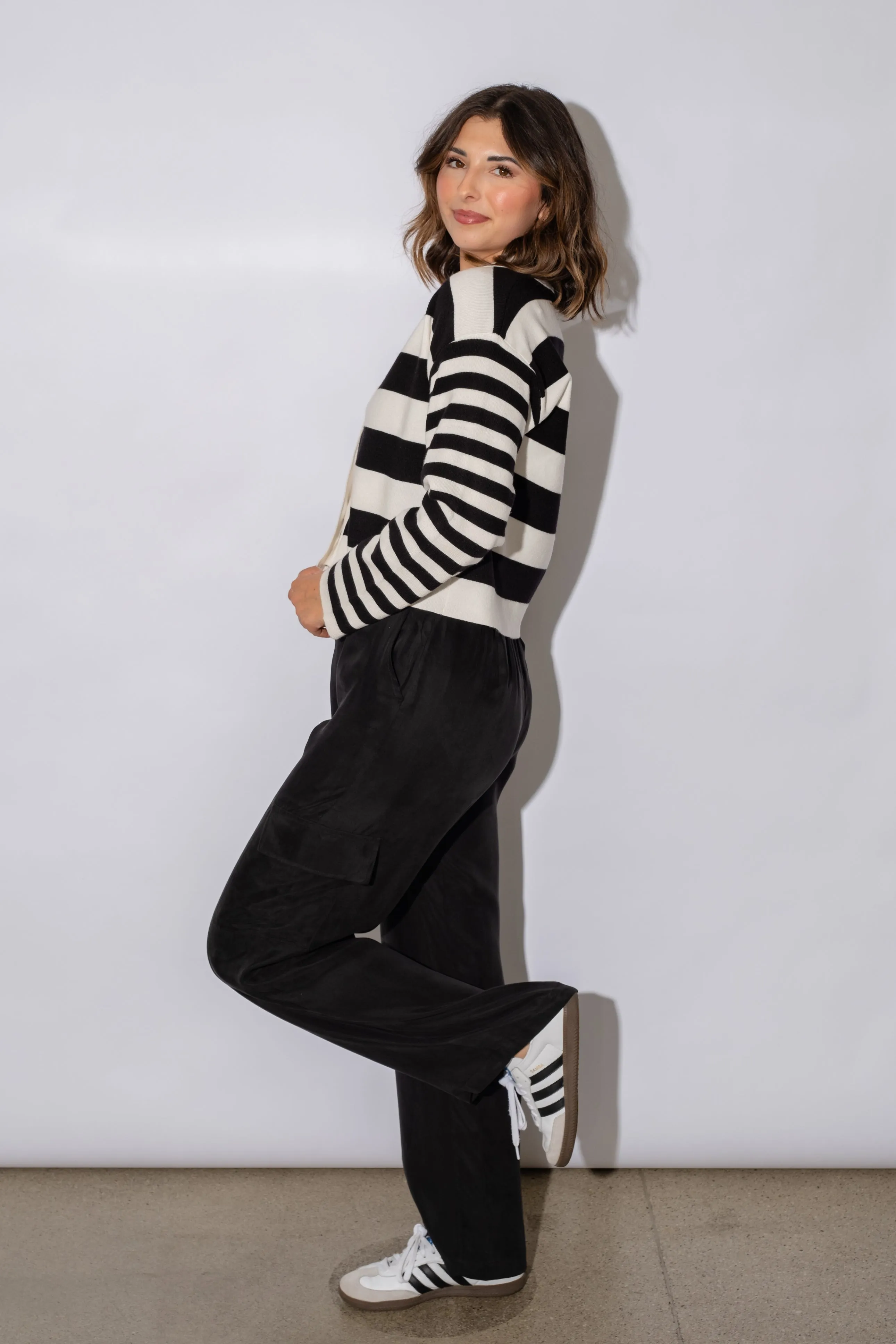 Demi Color Black Cardigan