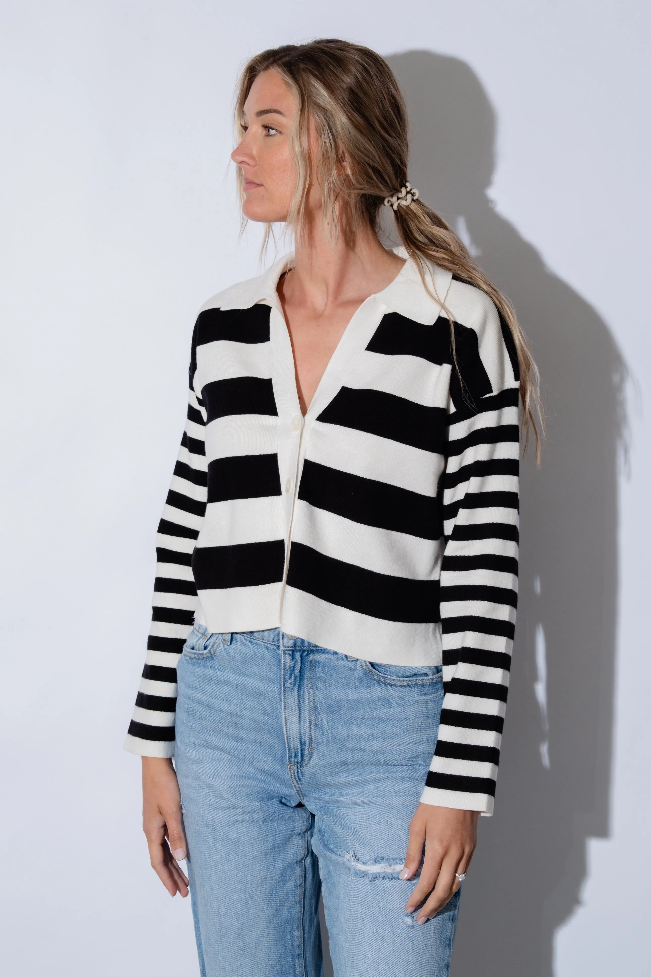 Demi Color Black Cardigan