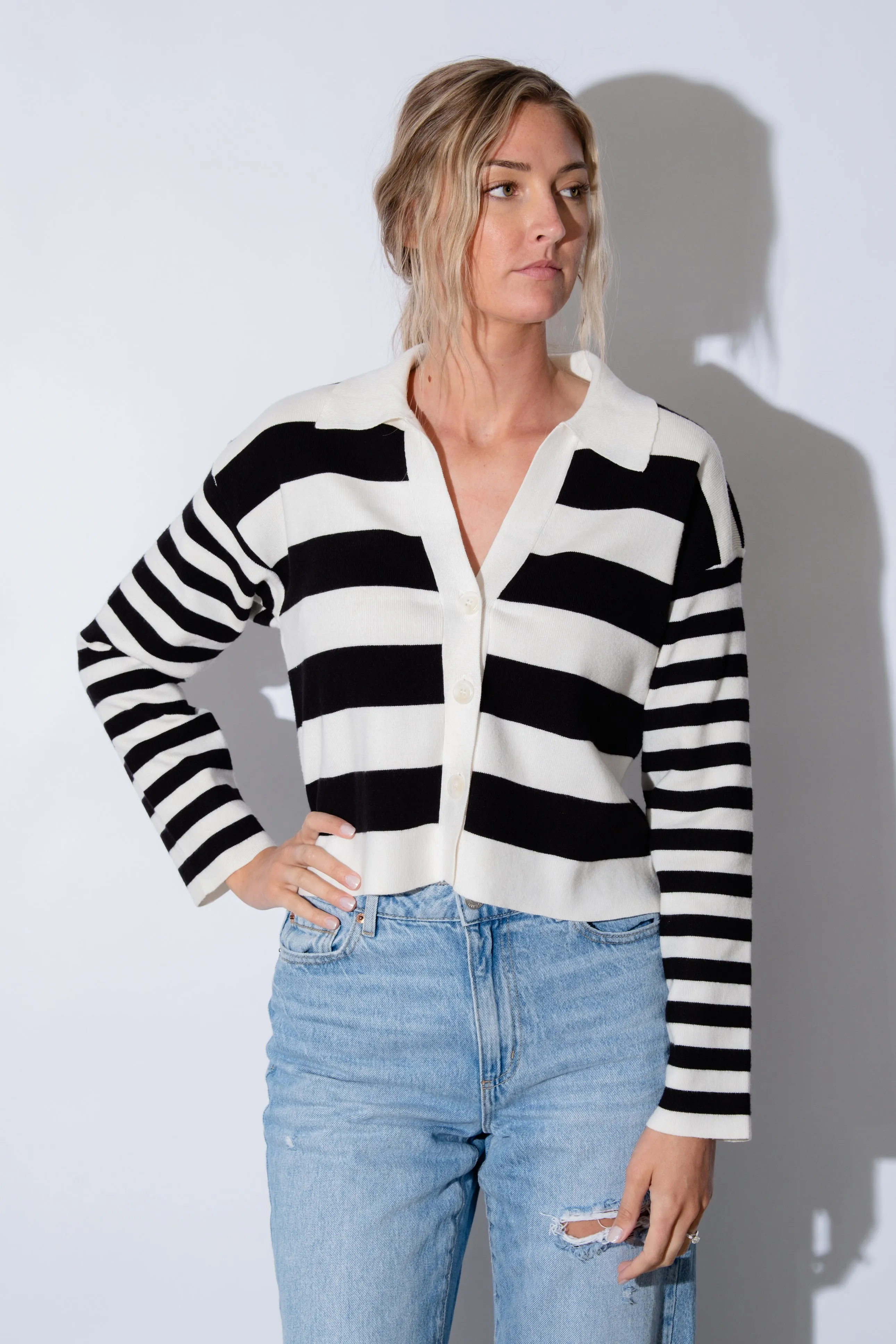 Demi Color Black Cardigan