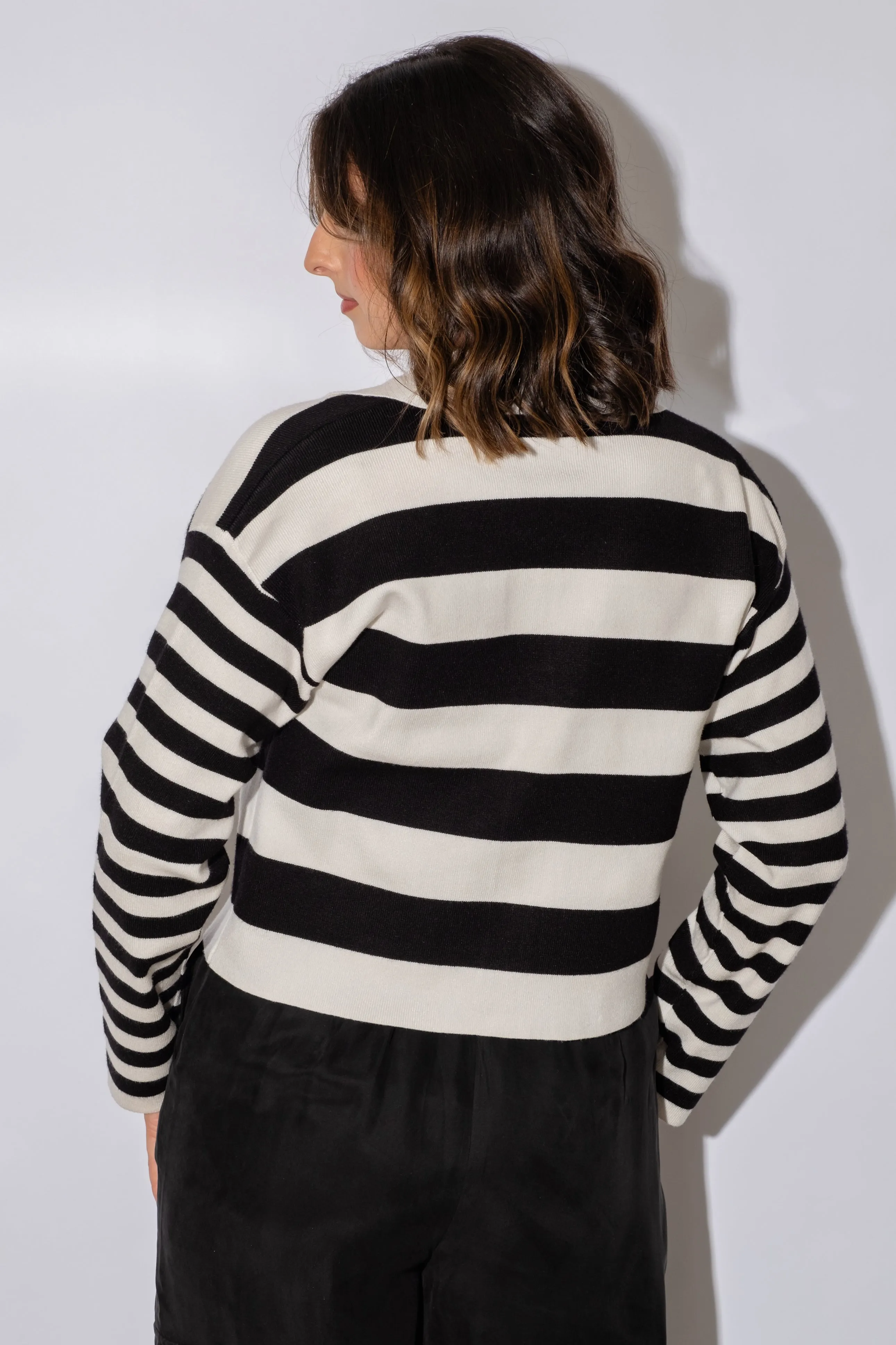 Demi Color Black Cardigan