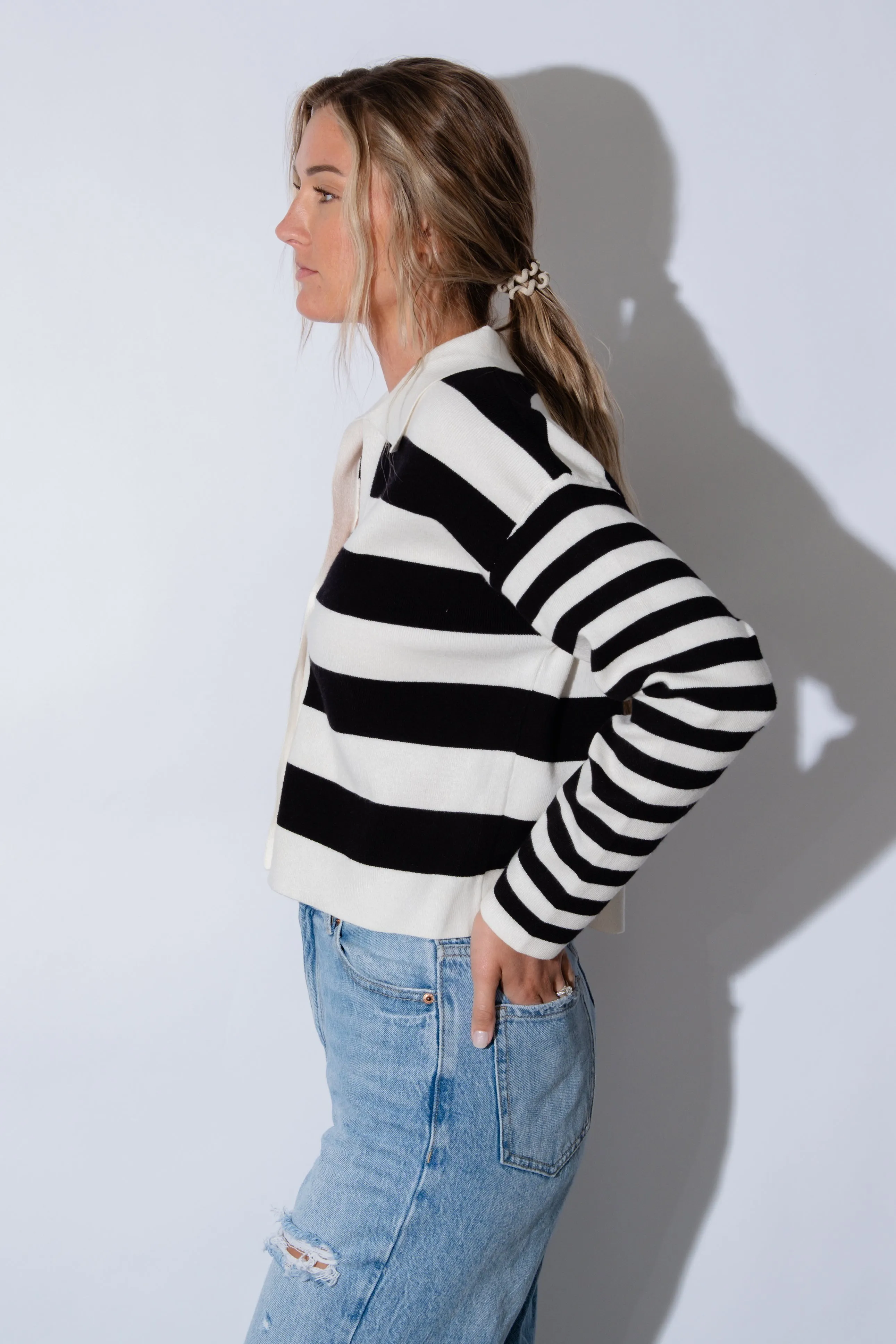 Demi Color Black Cardigan