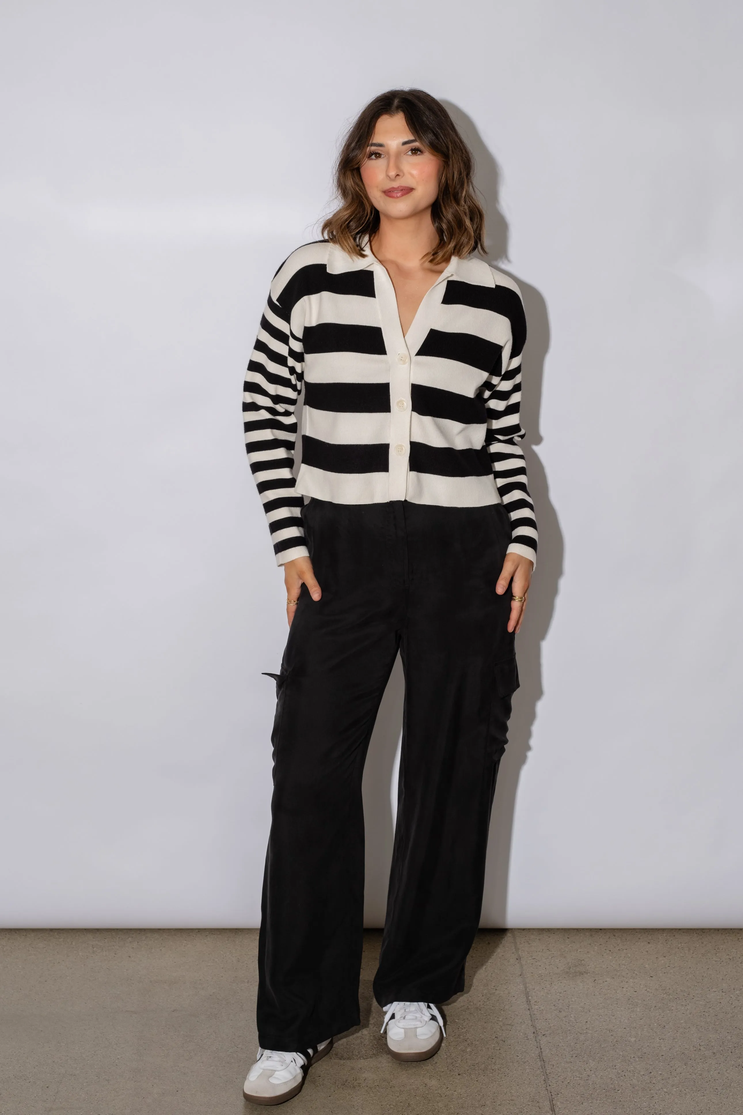 Demi Color Black Cardigan