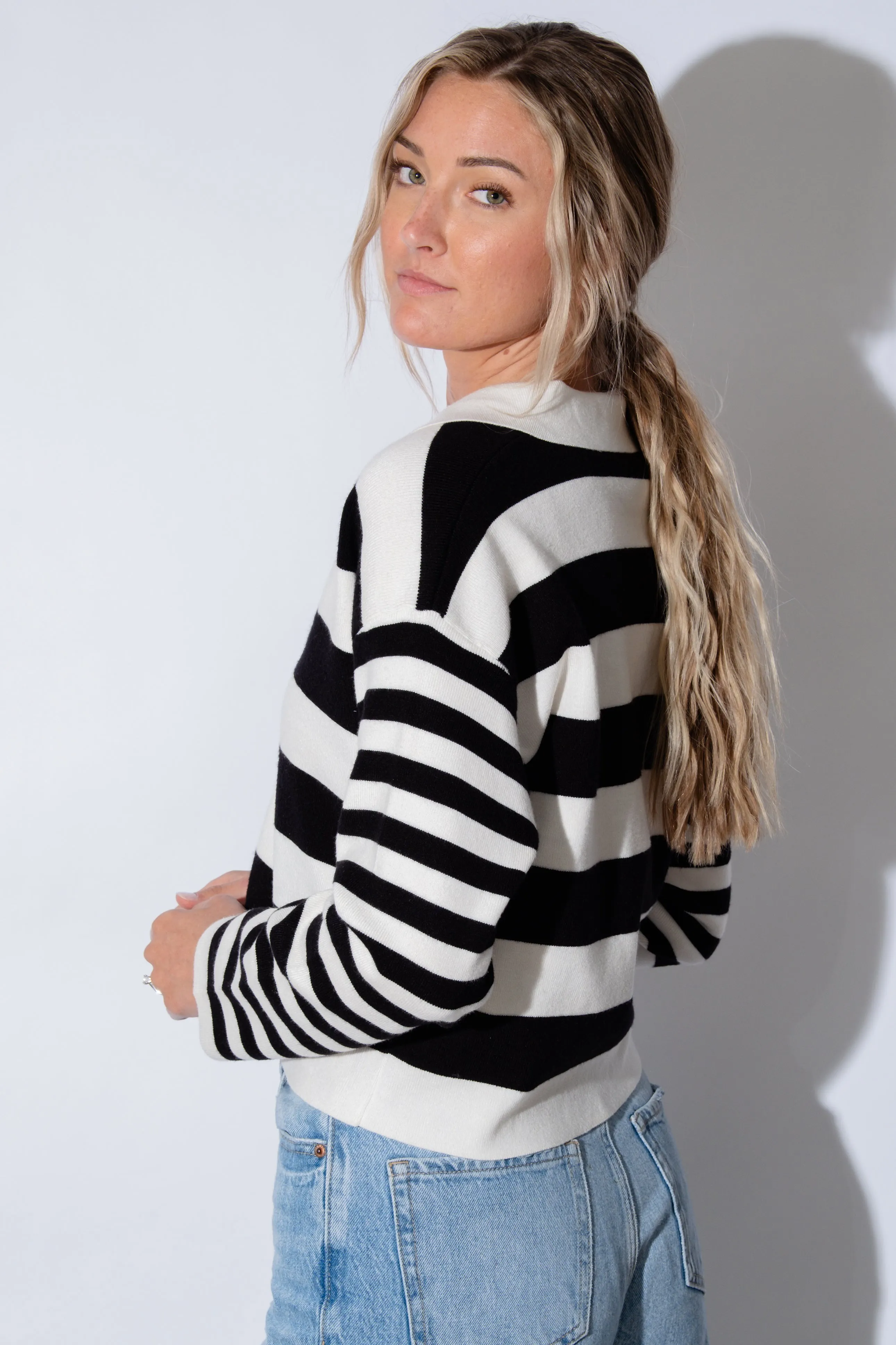 Demi Color Black Cardigan