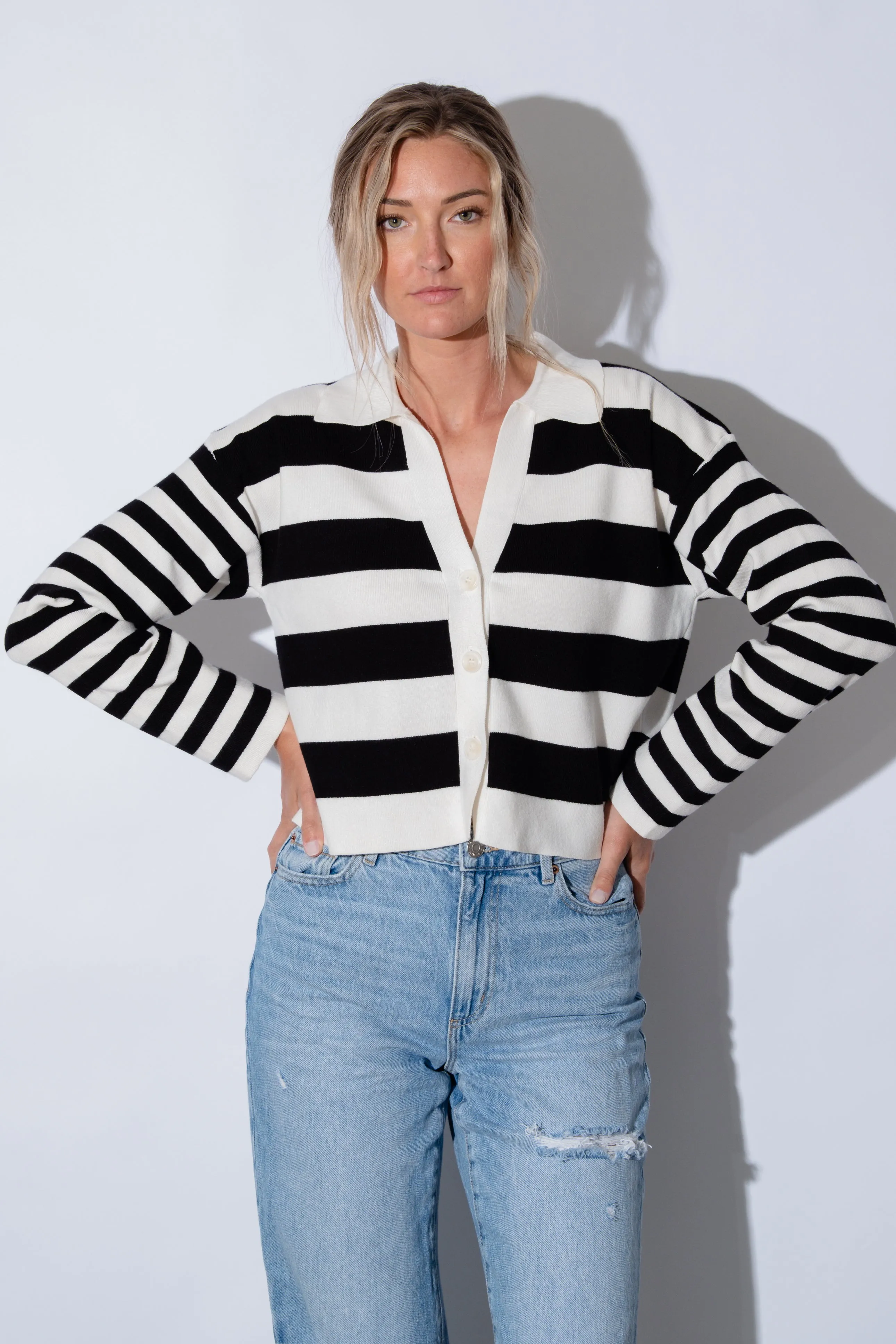 Demi Color Black Cardigan