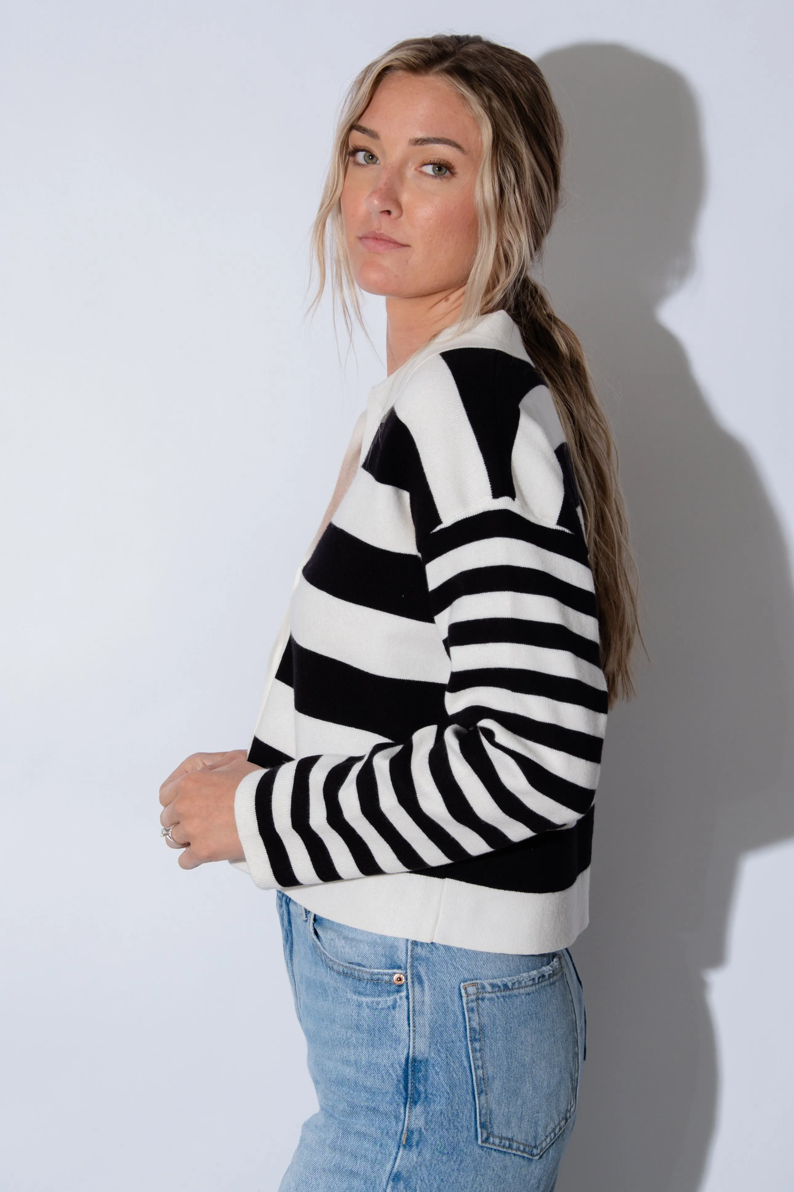 Demi Color Black Cardigan
