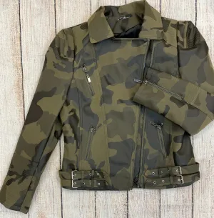 Denim 4 US Camo Leather Jackets