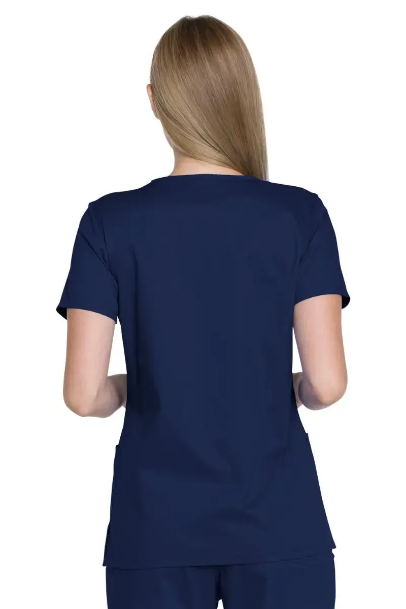 Dickies Industrial Women's V-Neck Scrub Top | Navy Blue
