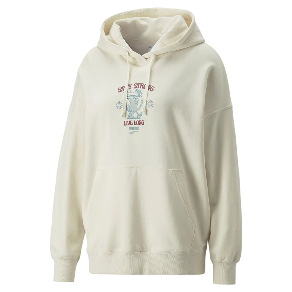 Downtown Oversized Graphic Hoodie Tr
